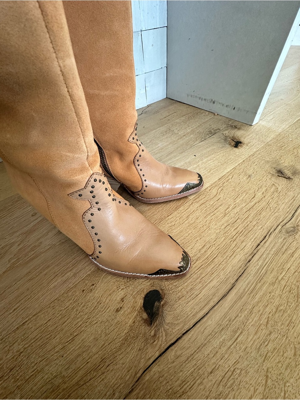 Like new Spell Fringe Over-the-Knee Evie Boot - Tan - Picture 11 of 12